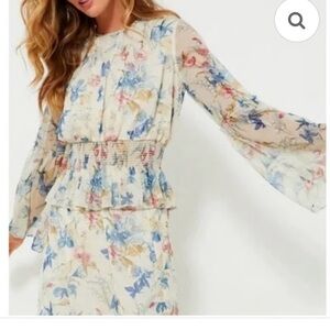 Tuckernuck Lily of the Valley Floral Mallory Dress (blouse and skirt separate)